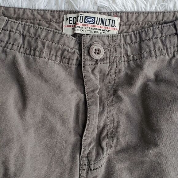 Mens Ecko Unltd Gray/Grey Cargo Shorts - Picture 3 of 9